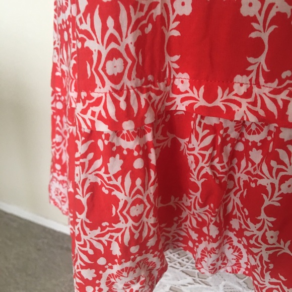 St John’s Bay XL tunic/top coral & white 44”bust - Picture 3 of 6